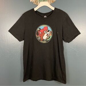 Bucee’s Men’s Black Short Sleeve Crewneck Mascot Graphic Tee Size M